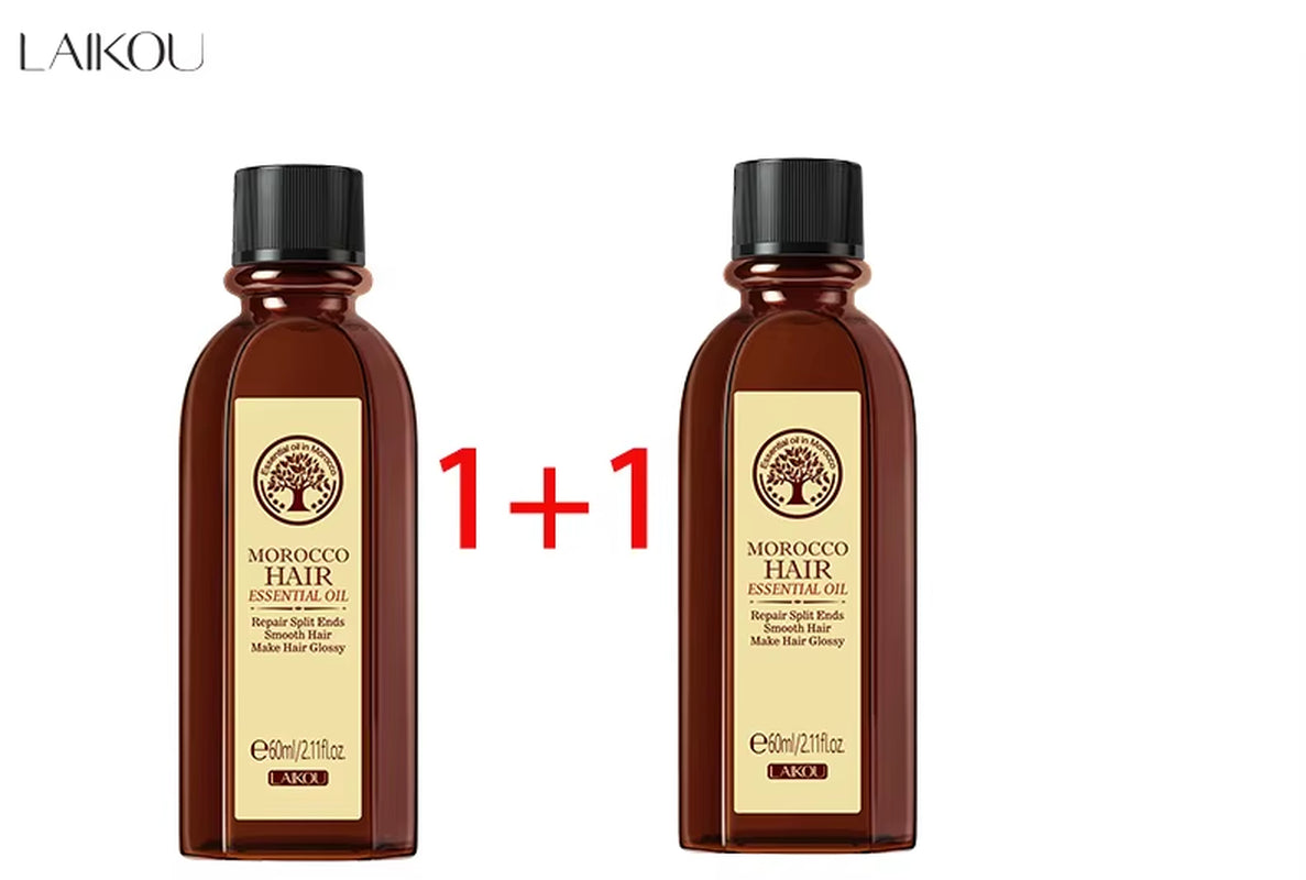 Morocco Argan Oil Hair Moisturizer - Nourishing & Repairing Essence for Dry, Damaged Hair (60ml)